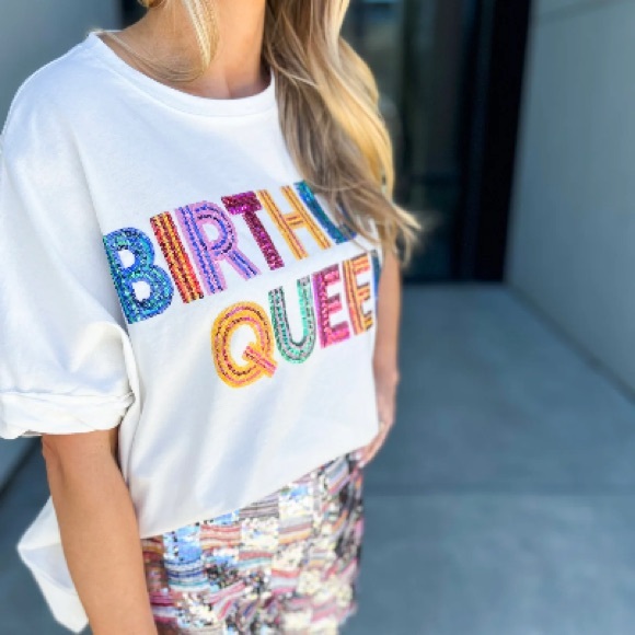 White 'Birthday Queen' T-Shirt - Picture 4 of 10
